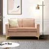 Eldoria Sofa Loveseat With Gold Stainless Leg | Karat Home -Furniture Shop GUEST c8a3ca25 c329 4d59 a574 9751660d135a