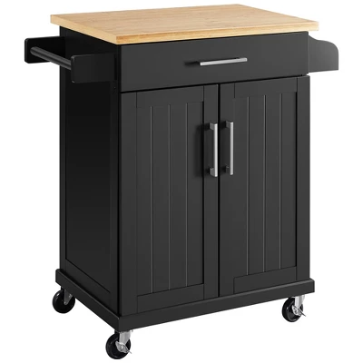 Yaheetech Rolling Kitchen Island Kitchen Cart With Towel Rack & Drawer 10 Yaheetech Rolling Kitchen Island Kitchen Cart With Towel Rack & Drawer - Image 8
