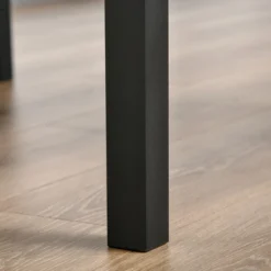 HOMCOM 3 Piece Industrial Counter Height Dining Table Set, Bar Table & Chairs With Steel Legs & Footrests -Furniture Shop GUEST c8e3ffa0 a610 475c 995f 3350fd0dc393