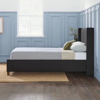 Adele Vertical Upholstered Wingback Bed β Brookside Home 11 Adele Vertical Upholstered Wingback Bed β Brookside Home - Image 9