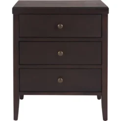 Finley Solid Wood 3 Drawer Nightstand - ClickDecor -Furniture Shop GUEST ca1f145e 3824 4d22 8892 d2d2572b5997