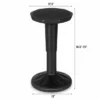 Costway Wobble Chair Height Adjustable Active Learning Stool Sitting Home Office Black -Furniture Shop GUEST ca25576a e3e6 4043 a1ab cfd369ac4456