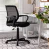 Costway Height Adjustable Mid-Back Mesh Chair Executive Chair W/ Lumbar Support -Furniture Shop GUEST ca6758f9 df7d 4f2a b0d7 78c9ff67468d
