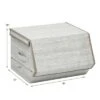 Costway Stackable Large Bins Cubes W/Lids Storage Organizers W/Linen&Oxford Fabric 4 Sets -Furniture Shop GUEST caba2b5d 52bc 4aee 98fa 6f3441f91f09