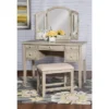Sophie Vanity And Stool White Wash - Powell Company -Furniture Shop GUEST cbdf35af d018 46f1 9bbf e8c62698163d