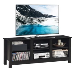 Costway TV Stand Cabinet For TV's Up To 60'' Entertainment Center W/Storage Shelves BlackBrown 22 Costway TV Stand Cabinet For TV's Up To 60'' Entertainment Center W/Storage Shelves BlackBrown -Furniture Shop GUEST cc1b8924 2f70 40aa aefa e2100c1e2a50
