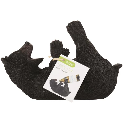 True Frisky Cub Polyresin Wine Bottle Holder Set Of 1, Black, Holds 1 Standard Wine Bottle 5 True Frisky Cub Polyresin Wine Bottle Holder Set Of 1, Black, Holds 1 Standard Wine Bottle - Image 3