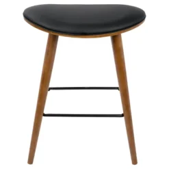 Set Of 2 26" Saddle Counter Height Barstools With Faux Leather - LumiSource 18 Set Of 2 26" Saddle Counter Height Barstools With Faux Leather - LumiSource -Furniture Shop GUEST cd995cea cad2 465b b8c2 81e3e665396e
