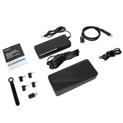 Targus USB-C Universal DV4K Docking Station With 100W Power Delivery With Legacy Host Power Kit 3 Targus USB-C Universal DV4K Docking Station With 100W Power Delivery With Legacy Host Power Kit