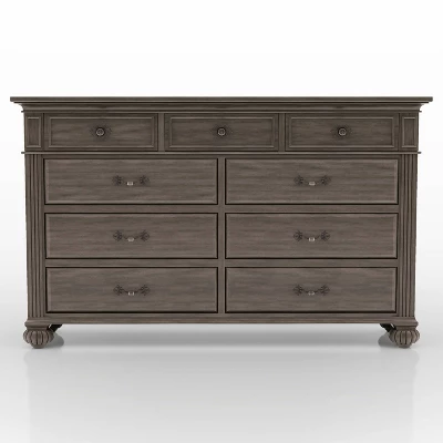 Pennings 9 Drawer Dresser With Mirror Gray - HOMES: Inside + Out 10 Pennings 9 Drawer Dresser With Mirror Gray - HOMES: Inside + Out - Image 8