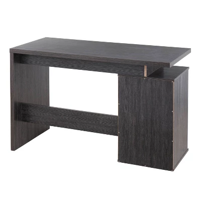 Quinn Contemporary Computer Desk Wood Charcoal/White - LumiSource 4 Quinn Contemporary Computer Desk Wood Charcoal/White - LumiSource - Image 2