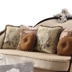 91" Ernestine Sofa Tan Fabric/Black - Acme Furniture 8 91" Ernestine Sofa Tan Fabric/Black - Acme Furniture -Furniture Shop GUEST d0d95d88 9839 4f86 b3b0 3fd5d44c2ade