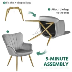 Yaheetech Accent Chair Modern Armchair For Living Room -Furniture Shop GUEST d101c73c dd62 4a8a bbd9 f849f53c503d