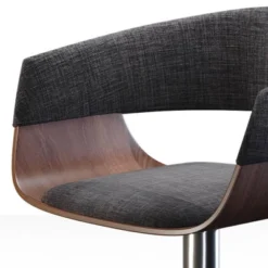 Calina Adjustable Swivel Barstool Charcoal Gray - WyndenHall -Furniture Shop GUEST d1c3e289 f3db 4896 b4cc e4a08b6220f5