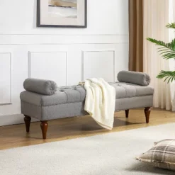 Cecilia Upholstered Bench With Removable Bolster Pillows|ARTFUL LIVING DESIGN 27 Cecilia Upholstered Bench With Removable Bolster Pillows|ARTFUL LIVING DESIGN -Furniture Shop GUEST d1cb1ded bf0f 4d8d b368 b9f8c6a7453c