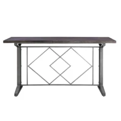 68" Evangeline Console Table Salvaged Brown/Black Finish - Acme Furniture -Furniture Shop GUEST d1fce59a d30b 4cd1 86f0 ecf0112049db