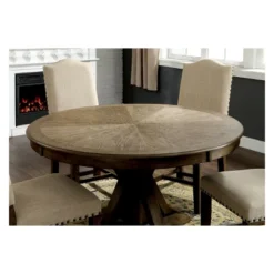Iohomes Jellison Transitional Round Dining Table Light Oak - HOMES: Inside + Out 7 Iohomes Jellison Transitional Round Dining Table Light Oak - HOMES: Inside + Out -Furniture Shop GUEST d31f301f 0696 4c10 b77e 1a5545b3662d