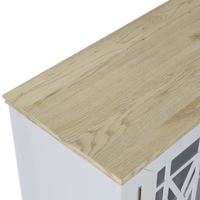 63" Vintage Storage Sideboard Buffet Accent Cabinet - Festivo 7 63" Vintage Storage Sideboard Buffet Accent Cabinet - Festivo - Image 5