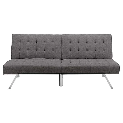 Eve Velvet Upholstered Convertible Futon - Room & Joy 14 Eve Velvet Upholstered Convertible Futon - Room & Joy - Image 12