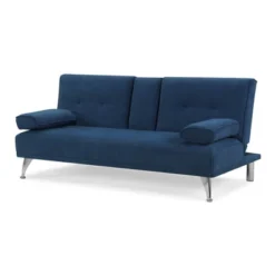 Miley Convertible Futon Sectional Sofa Navy Blue - Serta -Furniture Shop GUEST d389338e 4288 4ee8 b8ea a47424956a76