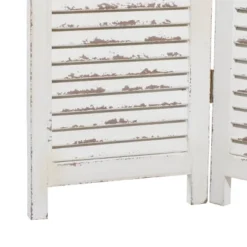 Farmhouse Wood Room Divider Screen Cream - Olivia & May -Furniture Shop GUEST d439fc0e a041 4d31 bb79 384a3d38eb76