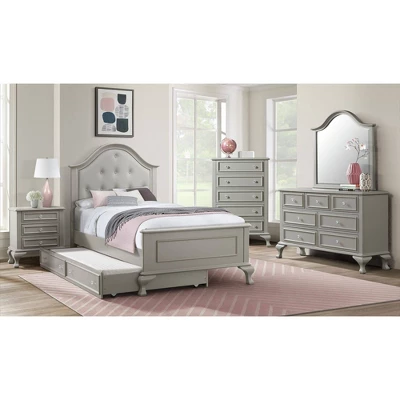 Full 4pc Jenna Panel Bedroom Set Gray - Picket House Furnishings 3 Full 4pc Jenna Panel Bedroom Set Gray - Picket House Furnishings