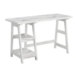 Designs2Go Trestle Desk With Shelves - Breighton Home -Furniture Shop GUEST d501b696 da52 4e76 855b fce373e8d2ae