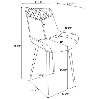 2pc Edler Dining Chairs - Linon 14 2pc Edler Dining Chairs - Linon - Image 12