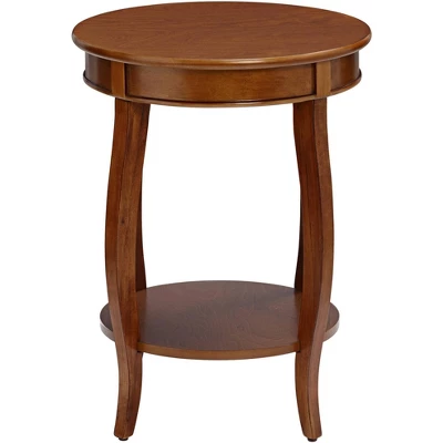 Aberta 18" Wide Walnut 1-Shelf Side Table 6 Aberta 18" Wide Walnut 1-Shelf Side Table - Image 4