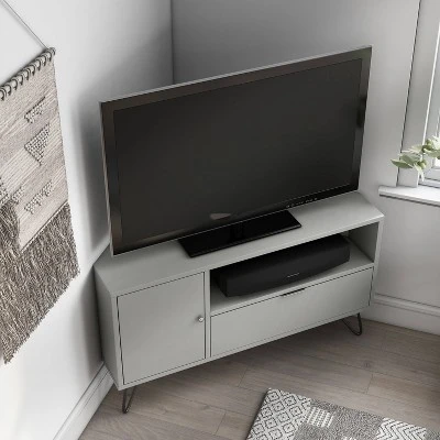 Sola Modern Corner TV Stand For TVs Up To 50" - MiBasics 7 Sola Modern Corner TV Stand For TVs Up To 50" - MiBasics - Image 5