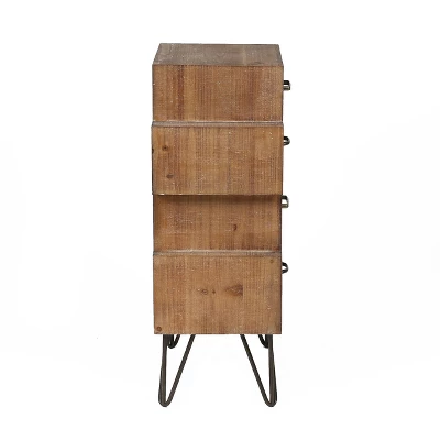 LuxenHome 4-Drawer 33" H X 18.9" W Wood Accent Chest. 14 LuxenHome 4-Drawer 33" H X 18.9" W Wood Accent Chest. - Image 12