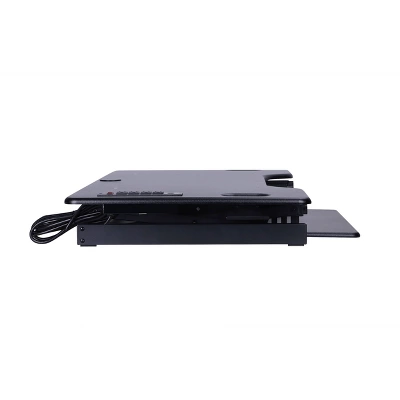 46" Adjustable Height Standing Desk Converter Black - Rocelco 6 46" Adjustable Height Standing Desk Converter Black - Rocelco - Image 4