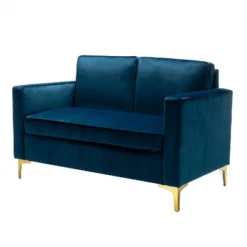 Eldoria Sofa Loveseat With Gold Stainless Leg | Karat Home -Furniture Shop GUEST d900c22e af8c 4e03 9fef 5843fb2cc53e