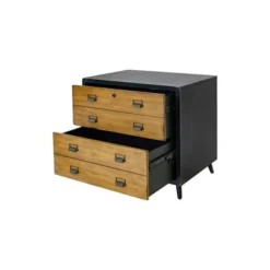 Payton Mid-Century Wood Lateral File Storage File Drawer Black - Martin Furniture -Furniture Shop GUEST d92afdcb 43e4 4e1b b7a5 d07df559822f