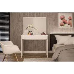 Virginia Vanity With Mirror White - Polifurniture 14 Virginia Vanity With Mirror White - Polifurniture -Furniture Shop GUEST da8a3380 fbc3 48a8 b91b bf928e92a7ad