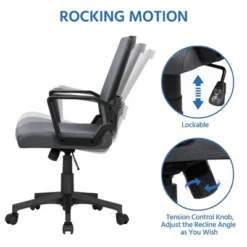 Yaheetech Adjustable Mid-Back Office Chair Computer Chair With Wheels 16 Yaheetech Adjustable Mid-Back Office Chair Computer Chair With Wheels -Furniture Shop GUEST dd2e862e 99a2 47fd 99bb 75758f85e380