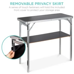 Best Choice Products Portable Pop-Up Bar Table For Indoor/Outdoor, Party, Picnic W/ Carrying Case, Removable Skirt -Furniture Shop GUEST de3bbc7d 7e9a 469d 850a bc487831f259