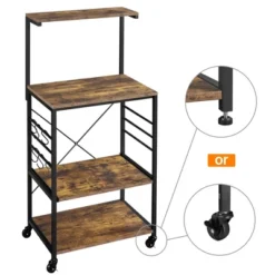 Yaheetech 50.5"H Kitchen Baker's Rack With Side Hooks -Furniture Shop GUEST de5d7b7c d4ab 4901 b0ec 84d6af710134