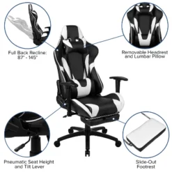 Flash Furniture Gaming Desk And Footrest Reclining Gaming Chair Set With Cup Holder, Headphone Hook, And Monitor/Smartphone Stand 18 Flash Furniture Gaming Desk And Footrest Reclining Gaming Chair Set With Cup Holder, Headphone Hook, And Monitor/Smartphone Stand -Furniture Shop GUEST dedabf6f eb6c 45e4 89f6 b536f0e87407