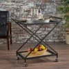 Sherianne Industrial Iron Bar Cart - Christopher Knight Home -Furniture Shop GUEST deff7afc 74f9 4c11 b449 09ef75bcf258