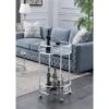 Royal Crest Bar Cart With Wheels Chrome - Breighton Home -Furniture Shop GUEST df43be77 f99d 4105 b012 4bd5c609af90
