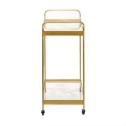 Contemporary Metal Bar Cart Gold - Olivia & May -Furniture Shop GUEST dff76e78 665f 477f 87a8 edf61b0c684a