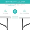 Best Choice Products 6ft Plastic Folding Table, Indoor Outdoor Heavy Duty Portable W/ Handle, Lock For Picnic -Furniture Shop GUEST e143326b fbdc 4211 a981 cda62d2d4236