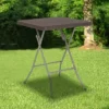 Flash Furniture 1.95-Foot Square Brown Rattan Plastic Folding Table -Furniture Shop GUEST e1b6c728 f449 4299 a9bd 43c38ec13726