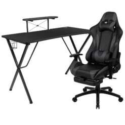 Flash Furniture Gaming Desk And Footrest Reclining Gaming Chair Set With Cup Holder, Headphone Hook, And Monitor/Smartphone Stand 28 Flash Furniture Gaming Desk And Footrest Reclining Gaming Chair Set With Cup Holder, Headphone Hook, And Monitor/Smartphone Stand -Furniture Shop GUEST e1c947e8 505a 4ab7 aae4 99e0c9f78e53