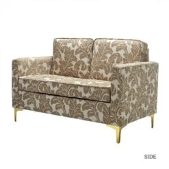 Eldoria Sofa Loveseat With Gold Stainless Leg | Karat Home -Furniture Shop GUEST e3590887 b3e4 4147 8a1c e385bdc0cdb0