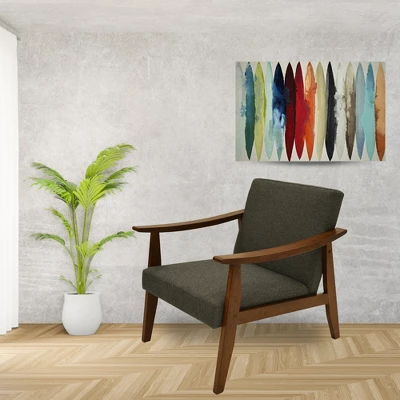 Zenvida Mid Century Modern Accent Armchair Solid Hardwood Upholstered 4 Zenvida Mid Century Modern Accent Armchair Solid Hardwood Upholstered - Image 2