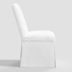 Samy Skirted Slipcover Dining Chair Twill White - Threshold™ -Furniture Shop GUEST e427283c 5d04 4307 99b9 48f9d59346bb