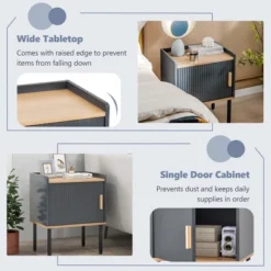 Costway Nightstand Bedside End Table With Door Cabinet For Living Room Bedroom 19 Costway Nightstand Bedside End Table With Door Cabinet For Living Room Bedroom -Furniture Shop GUEST e44a205d f2d8 42c4 bca2 dea97445d3c2