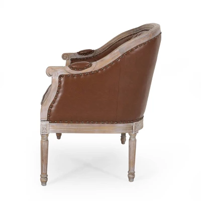 Faye Traditional Tufted Upholstered Loveseat - Christopher Knight Home 5 Faye Traditional Tufted Upholstered Loveseat - Christopher Knight Home - Image 3